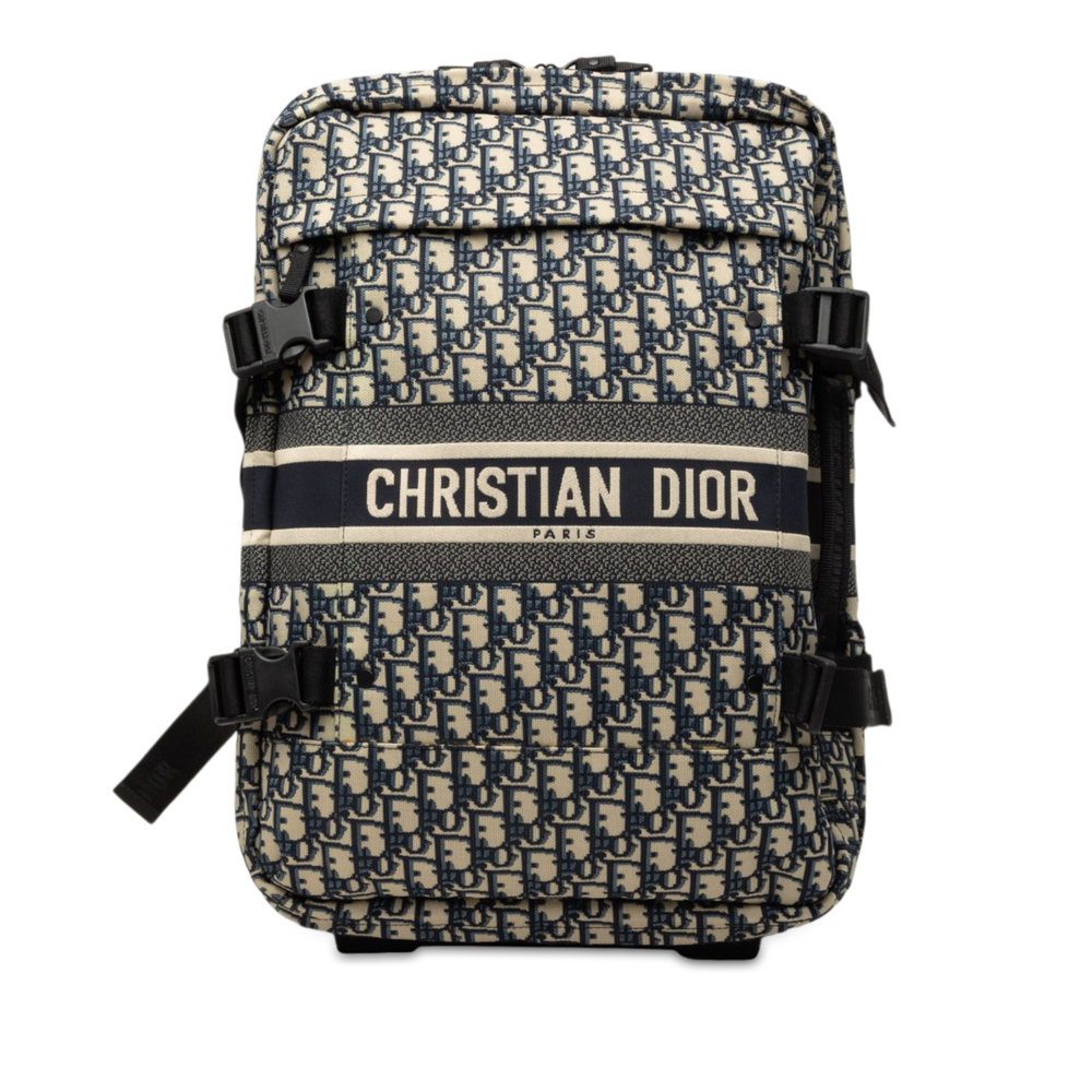Pre-Loved Dior Small Oblique Canvas Diortravel Suitcase